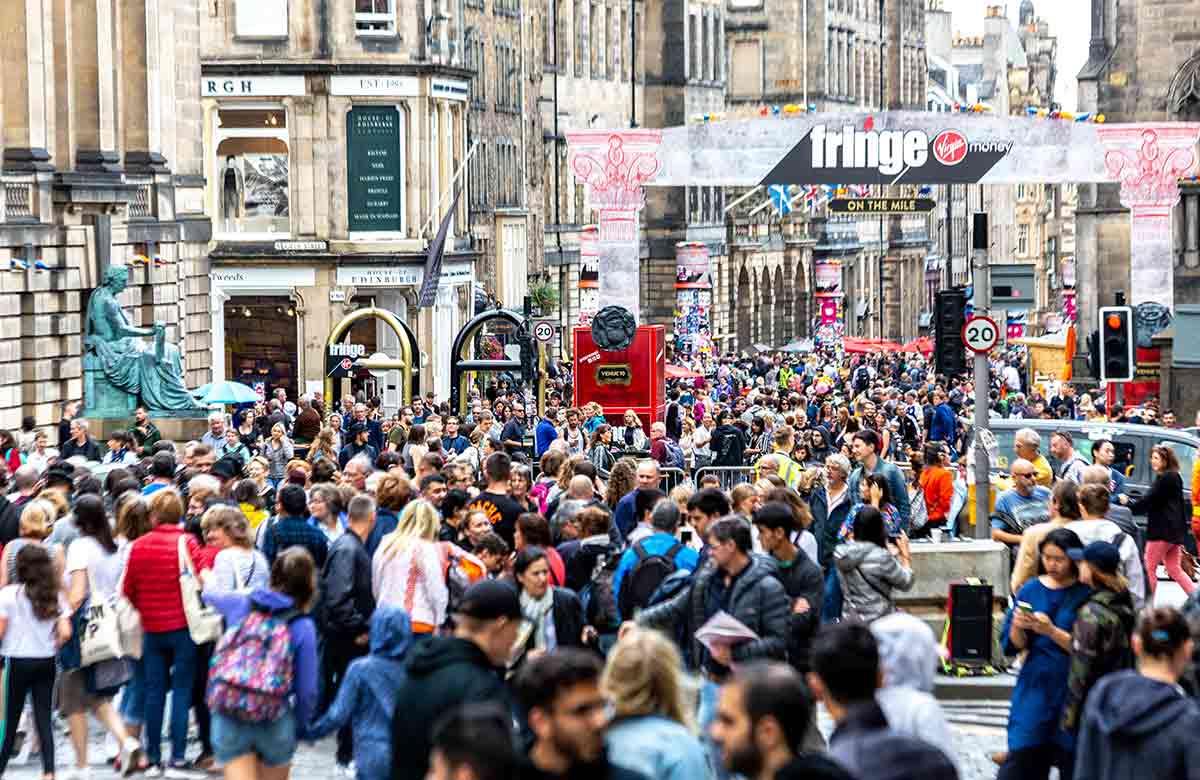 Fringe audiences are being encouraged to "fill yer boots", but is this highlighting the festival's financial troubles? Photo: Shutterstock Fringe audiences are being encouraged to "fill yer boots", but is this highlighting the festival's financial troubles? Photo: Shutterstock