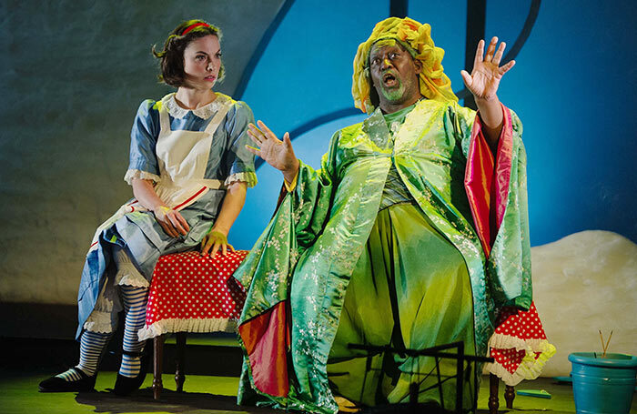 Lara Marie M&uuml;ller and Keel Watson in Alice&rsquo;s Adventures in Wonderland at Belcombe Court, Bradford on Avon. Photo: Laima Arlauskaite