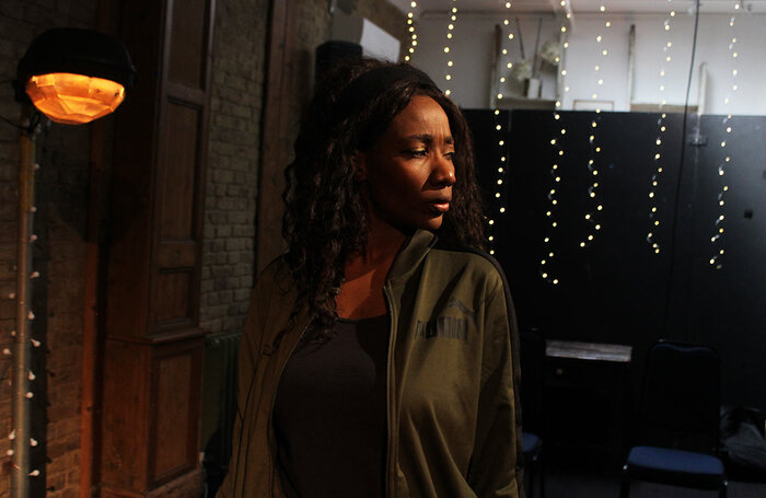 Mandi Chivasa in Beasts (Why Girls Shouldn&rsquo;t Fear the Dark) at Zoo Playground, Edinburgh. Photo: Toby Morgan