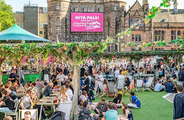 Crowds in a hospitality area at the Edinburgh Fringe Festival. Photo: Shutterstock Crowds in a hospitality area at the Edinburgh Fringe Festival. Photo: Shutterstock