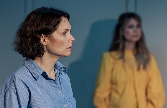 MyAnna Buring and Yolanda Kettle in Anthropology at Hampstead Theatre, London. Photo: The Other Richard