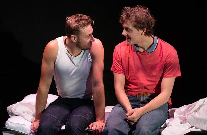 Matthew Mitcham and Alex Ansdell in Strangers in Between at Golden Goose Theatre, London. Photo: Peter Davies