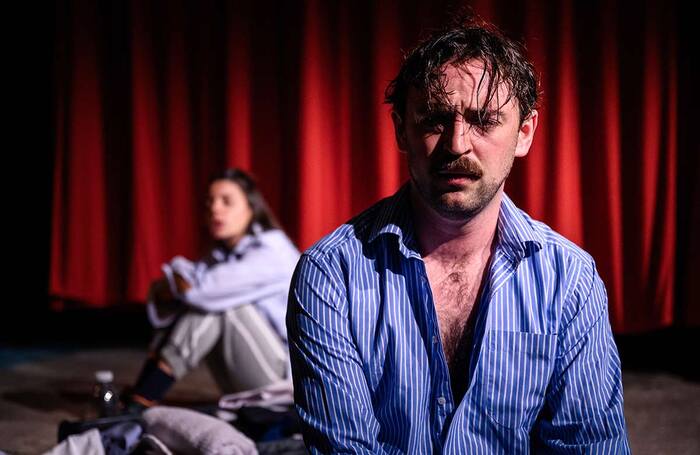 Will Bishop and Yasmine Haller in Sorry We Didn’t Die at Sea at Park Theatre, London. Photo: Charles Flint Will Bishop and Yasmine Haller in Sorry We Didn’t Die at Sea at Park Theatre, London. Photo: Charles Flint