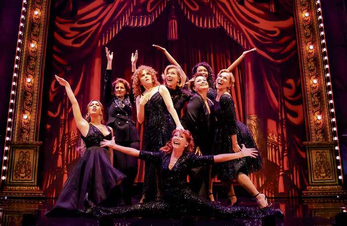 Bonnie Langford (front) and the cast of Old Friends. Photo: Danny Kaan