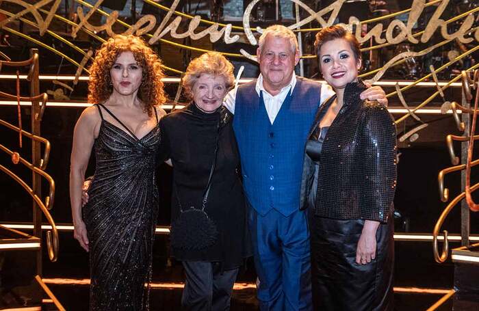 Bernadette Peters, Julia McKenzie, Cameron Mackintosh and Lea Salonga. Photo: Craig Sugden