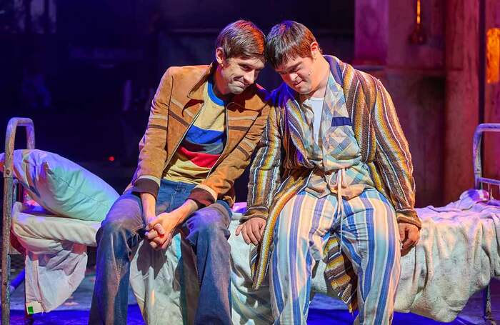 Peter Mooney and Gareth John in Housemates at the Sherman Theatre, Cardiff. Photo: Mark Douet