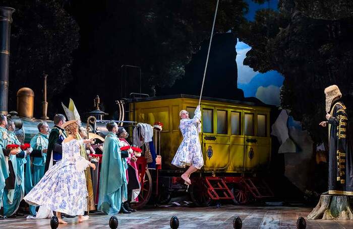 The cast of ENO’s Iolanthe at London Coliseum. Photo: Tristram Kenton