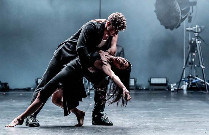 Tom Francis and Nicole Scherzinger in Sunset Boulevard at the Savoy Theatre, London. Photo: Marc Brenner