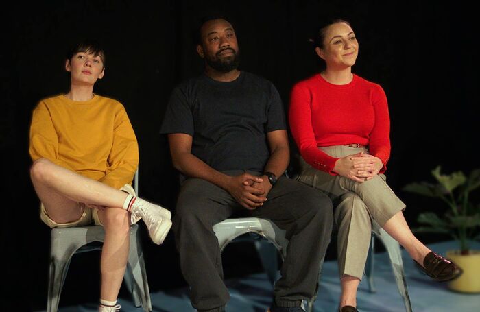 Eve von Elgg, Jerome Ngonadi, Shereen Roushbaiani in The Boy at Soho Theatre, London