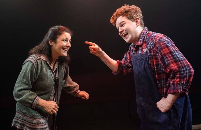 Jasmine Hyde and Matt Littleson in Knocking on the Wall, part of an Ena Lamont Stewart trilogy at the Finborough Theatre. Photo: Tristram Kenton