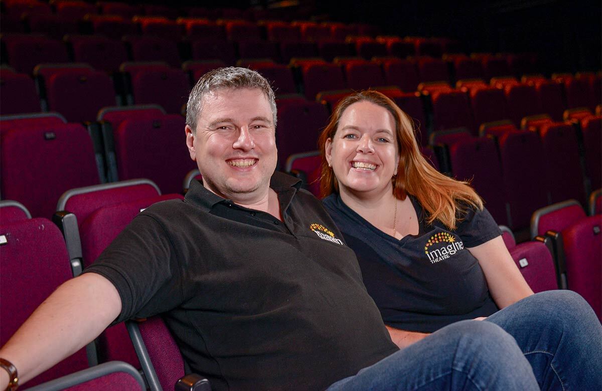 Steve and Sarah Boden, Imagine Theatre. Photo: Jamie Gray