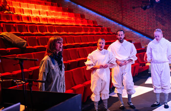 Jersey Arts Centre's 2022 community production of Alice Through the Looking Glass. Photo Darren Huelin