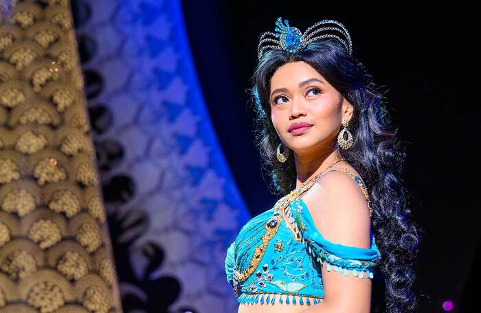 Desmonda Cathabel as Princess Jasmine in Aladdin. Photo by Deen Van Meer