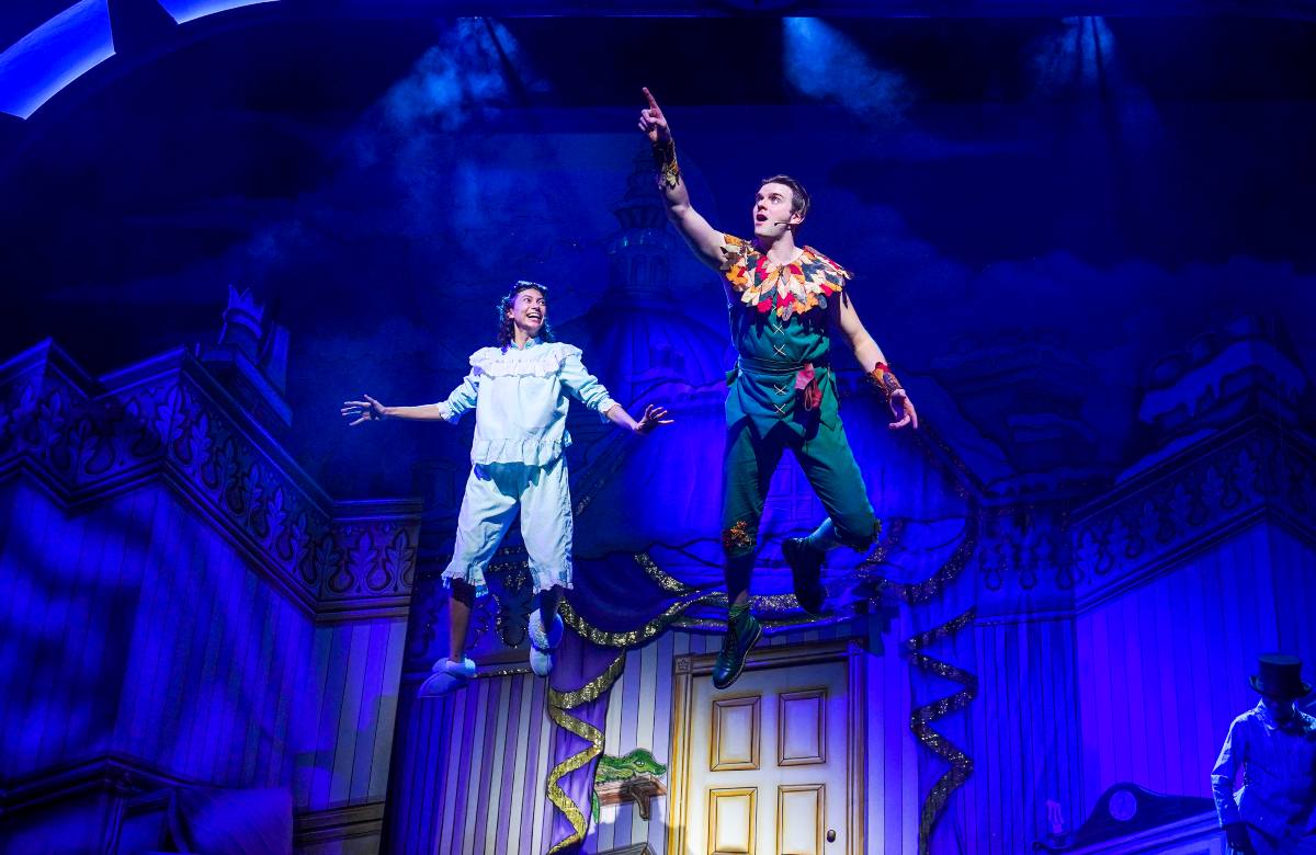 Jade Lauren and Ollie McFarlane in Peter Pan at Hall for Cornwall, Truro. Photo: Hugh Hastings