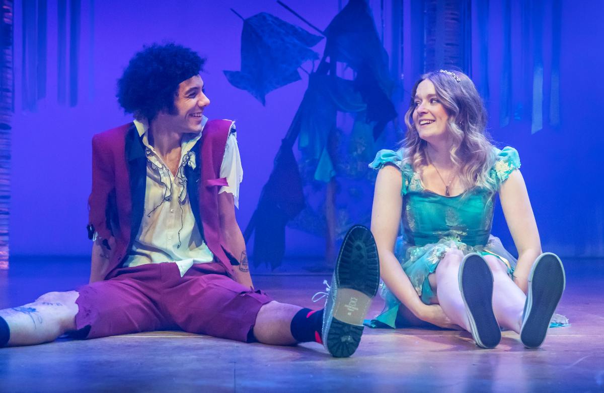 Lewis Griffin and Mali O’Donnell in Cinderella at Storyhouse Chester. Photo: Mark Carline