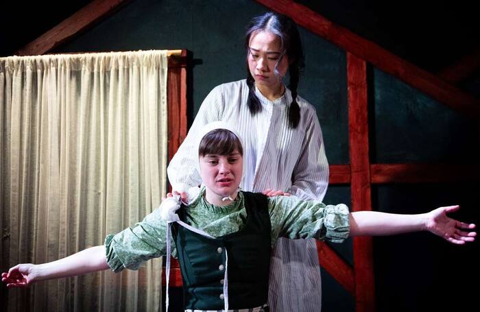 Anna Fordham and Sabrina Wu in The Good John Proctor at Jermyn Street Theatre, London. Photo: Jack Sain