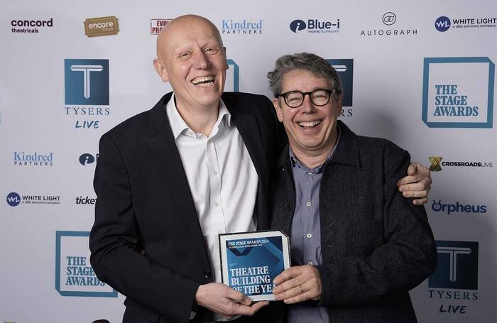 Roundhouse artistic director Marcus Davey and Roundhouse Works' architect Paddy Dillon. Photo: Alex Brenner