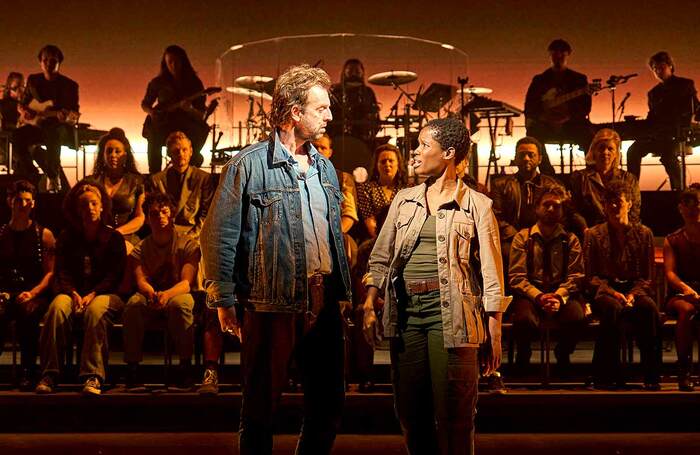 Craige Els and Abiona Omonua in Just for One Day at the Old Vic, London. Photo: Manuel Harlan