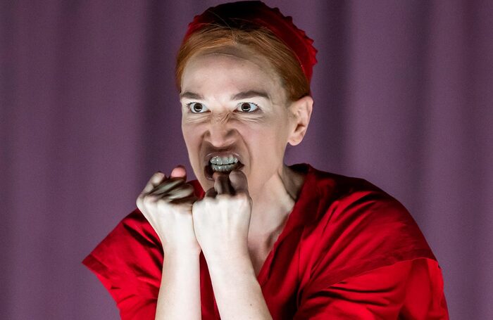 Kate Lindsey in The Handmaid's Tale at London Coliseum. Photo: Tristram Kenton