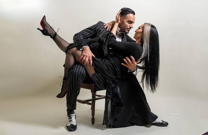 Ramin Karimloo and Michelle Visage in The Addams Family at London Palladium. Photo: Craig Sugden