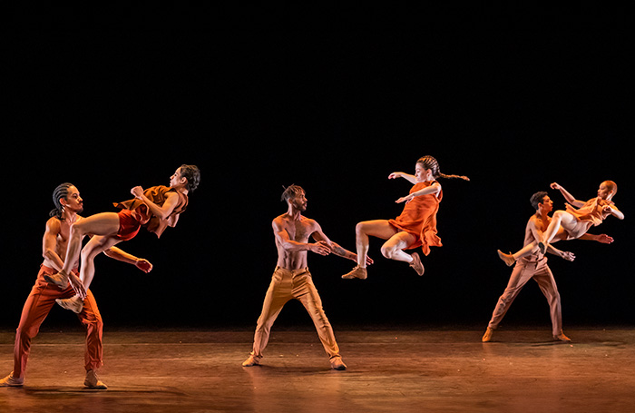A scene from S&atilde;o Paulo Dance Company's Agora at Sadler's Wells, London. Photo: Tristram Kenton