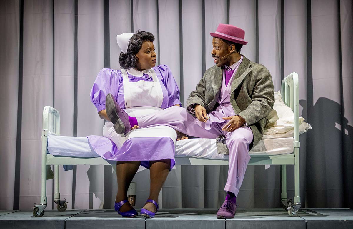 Juliet Agnes and Khalid Daley in The Big Life at Theatre Royal Stratford East, London. Photo: Mark Senior