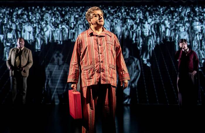 Michael Sheen in Nye at the National Theatre, London. Photo: Johan Persson