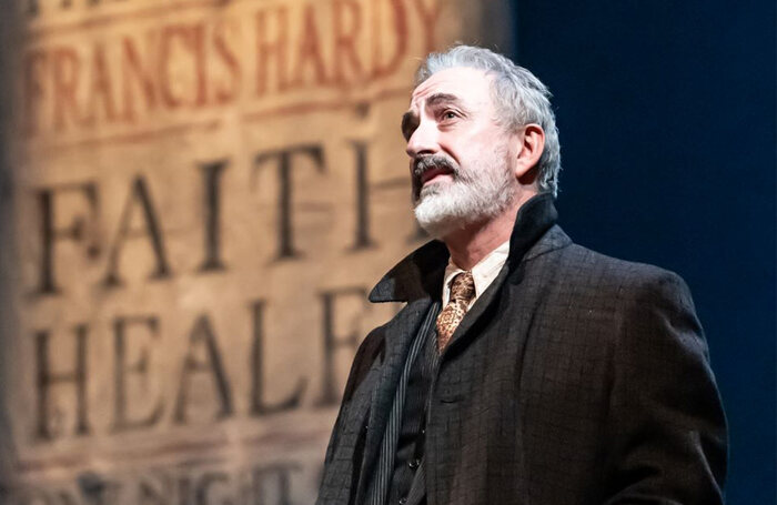 Declan Conlon in Faith Healer at the Lyric Hammersmith Theatre, London. Photo: Marc Brenner