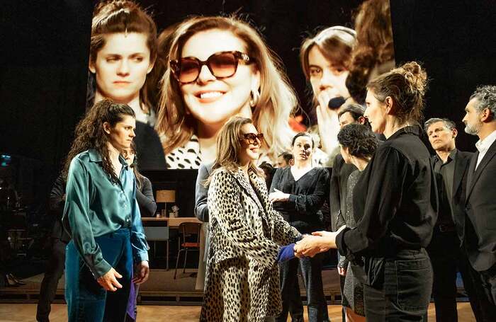 Sheridan Smith, John Marquez and cast in Opening Night at Gielgud Theatre, London. Photo: Jan Versweyveld