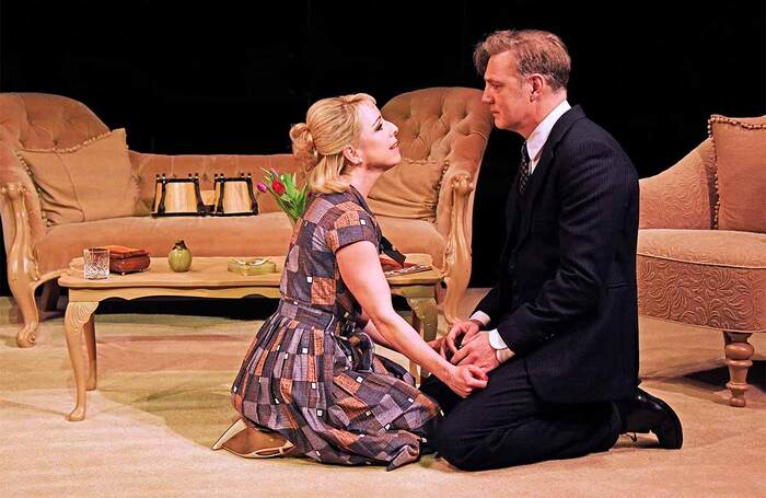 Claudie Blakley and David Morrissey in The Lover at Ustinov Studio, Bath. Photo: Nobby Clark