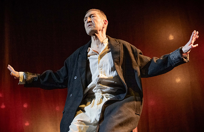Greg Hicks in The Dream of a Ridiculous Man at Marylebone Theatre, London. Photo: Mark Senior