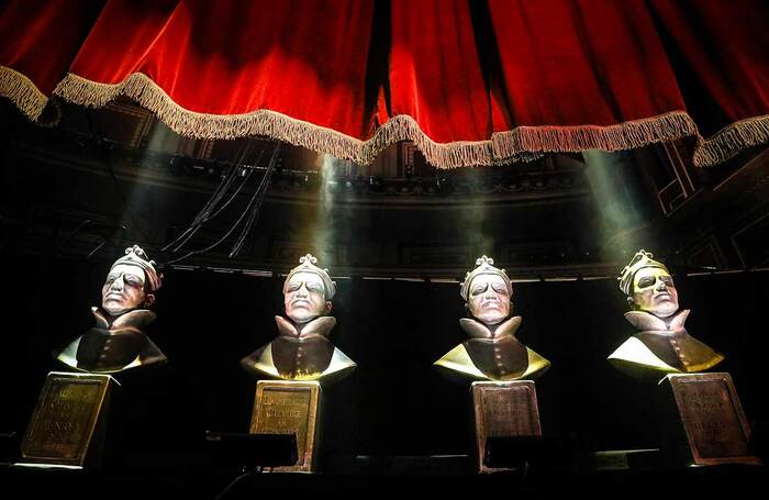 The Olivier Awards statues. Being a judge was a helter skelter of experiences, says Helen M Jerome. Photo: Christie Goodwin