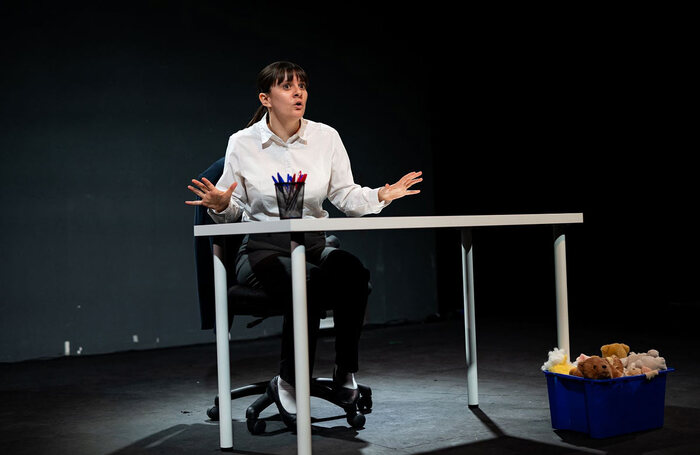 Sarah Richardson in Sun Bear as part of Make Mine a Double at the Park Theatre, London. Photo: Jacob Cox