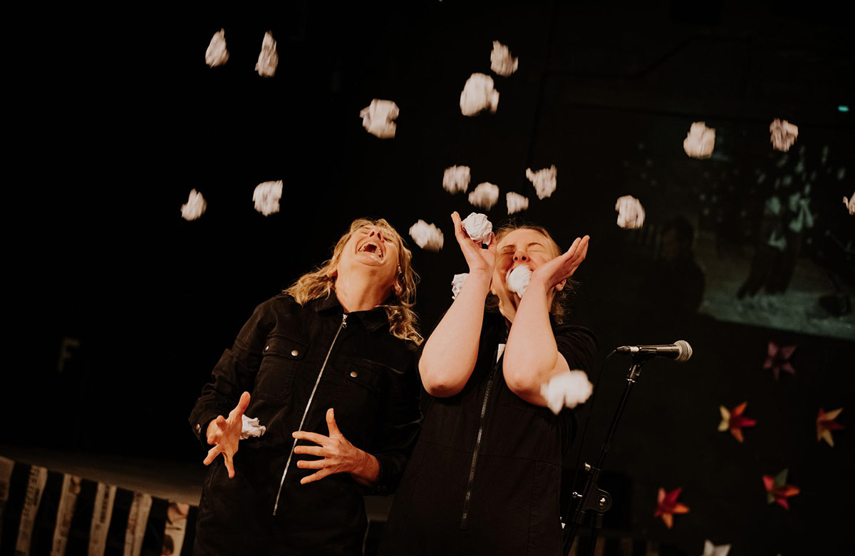 The cast of hope is a 4 letter word at Alphabetti Theatre, Newcastle. Photo: Benjamin Smith