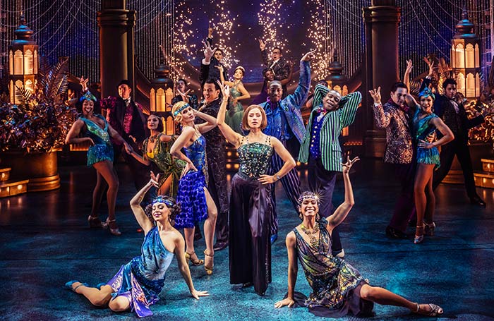 Samantha Pauly (centre) in The Great Gatsby at the Broadway Theatre, New York. Photo: Matthew Murphy and Evan Zimmerman