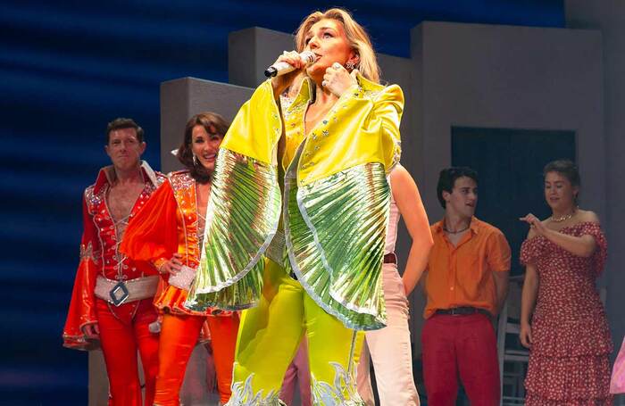 Mazz Murray stars as Donna Sheridan in the London production at the Novello. Photo: Piers Allardyce