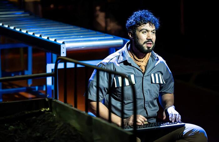 Reuben Johnson in The Legend of Ned Ludd at Liverpool Everyman Theatre and Playhouse. Photo: Marc Brenner