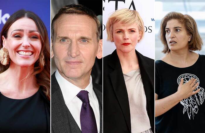 The film for Oldham Coliseum will feature objections from Suranne Jones, Christopher Eccleston, Maxine Peake and Mina Anwar. Photos: Shutterstock/The Other Richard