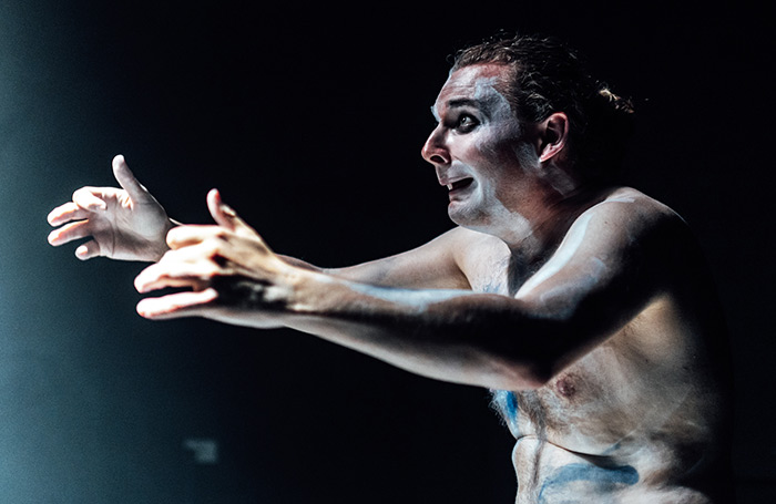 Adam Scott-Rowley in YOU ARE GOING TO DIE at Southwark Playhouse Borough, London. Photo: Ryan Buchanan