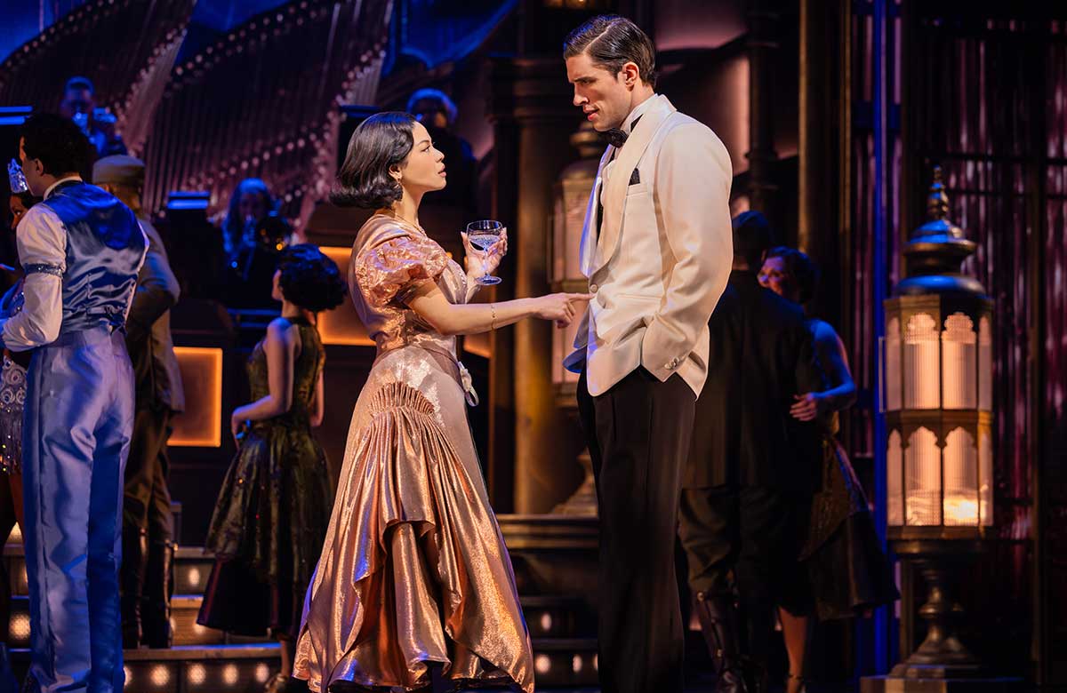 Eva Noblezada and John Zdrojeski in The Great Gatsby at the Broadway Theatre, New York. Photo: Matthew Murphy and Evan Zimmerman Eva Noblezada and John Zdrojeski in The Great Gatsby at the Broadway Theatre, New York. Photo: Matthew Murphy and Evan Zimmerman