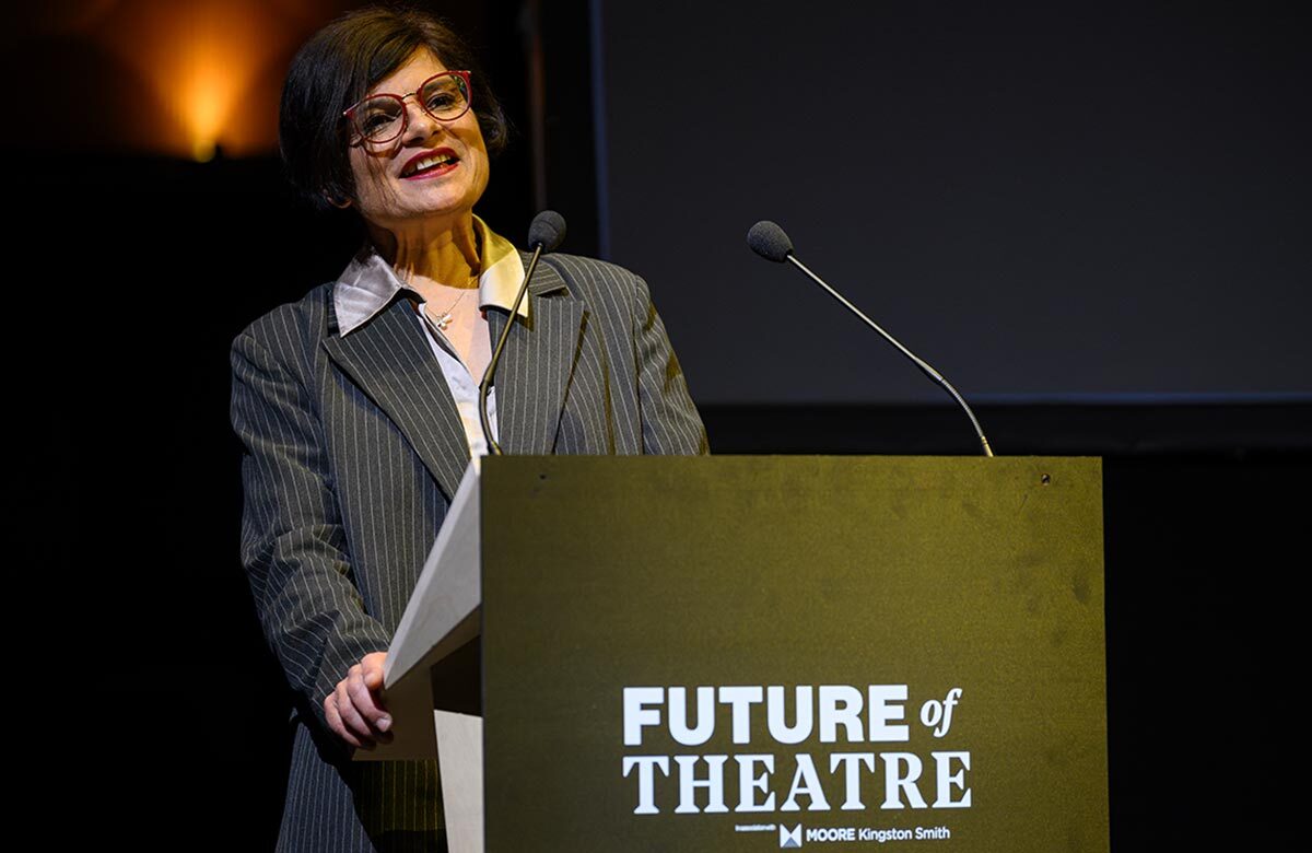 Thangam Debbonaire at the 2024 Future of Theatre conference, in association with Moore Kingston Smith &ndash; what a difference a year makes, says Alistair Smith. Photo: David Monteith-Hodge