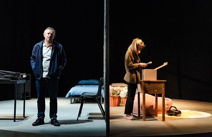 James Bradshaw and Kerrie Taylor in Frozen at Greenwich Theatre, London. Photo: Danny with a Camera