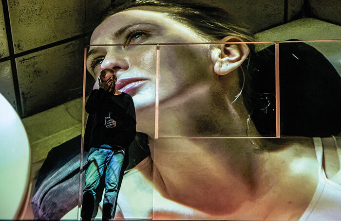 Dobromir Dymecki in TR Warszawa’s Pieces of a Woman at Nowy Teatr, Warsaw. Photo: Natalia Kabanow Dobromir Dymecki in TR Warszawa’s Pieces of a Woman at Nowy Teatr, Warsaw. Photo: Natalia Kabanow