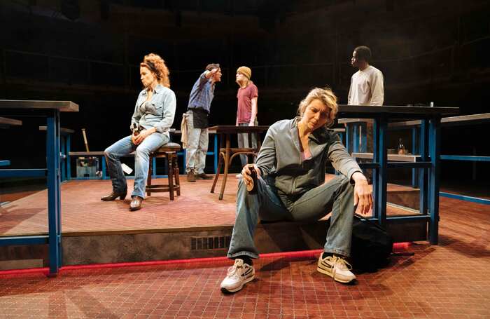 The cast of Sweat at Royal Exchange Theatre, Manchester. Photo: Helen Murray