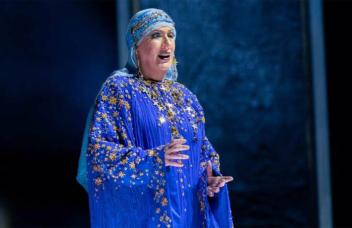 English mezzo-soprano Sarah Connolly plays the title role in Zarqa Al Yamama, the first opera produced by Saudi Arabia. Photo: Theater and Performing Arts Commission/Hwadi