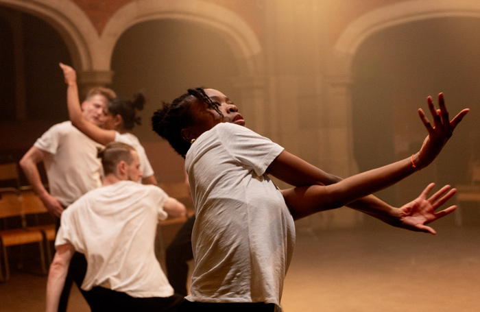 Cali Hollister in Rambert: Analogue at Stone Nest, London. Photo: Camilla Greenwell