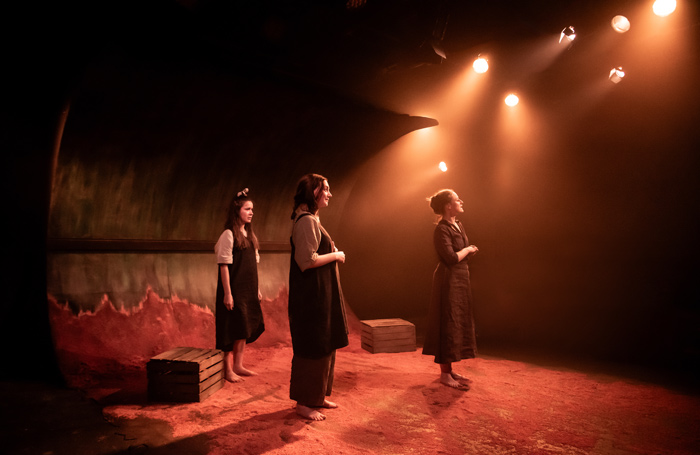 Elizabeth Dulau Alexandra Jensen and Mariah Gale in The Bleeding Tree. Image by Lidia Crisafulli