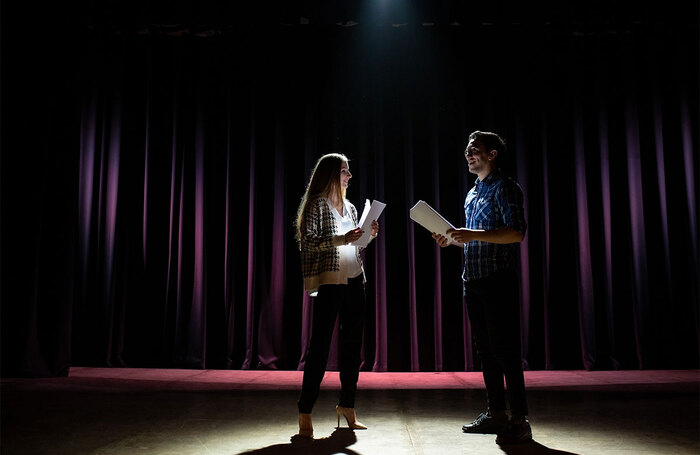 Actors in darkened rehearsal space. Photo: Shutterstock Actors in darkened rehearsal space. Photo: Shutterstock