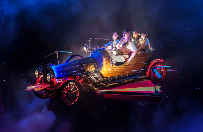 The cast of Chitty Chitty Bang Bang at New Wimbledon Theatre, London. Photo: Paul Coltas