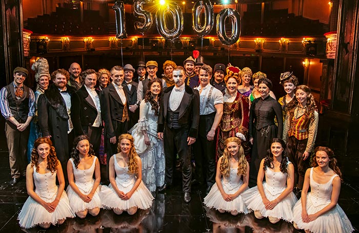 The cast of the West End production of The Phantom of the Opera. Photo: Matt Crockett